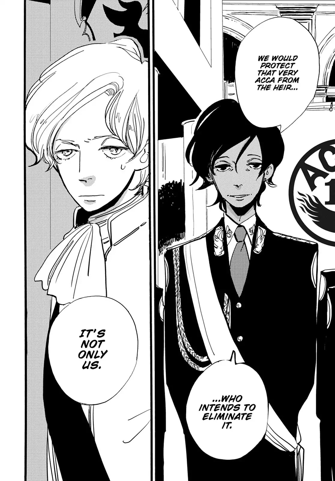 ACCA - 13-ku Kansatsuka Chapter 36 page 34 - Chapter 36: At the Zero Hour, "For the Sake of the Nation" in Badon
