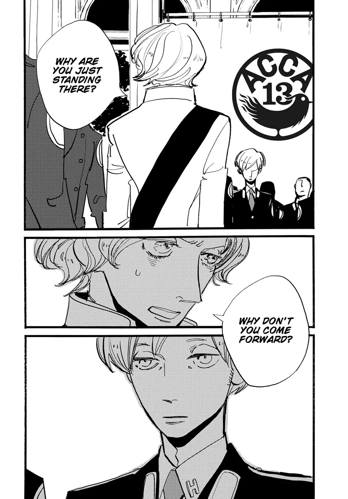 ACCA - 13-ku Kansatsuka Chapter 36 page 38 - Chapter 36: At the Zero Hour, "For the Sake of the Nation" in Badon