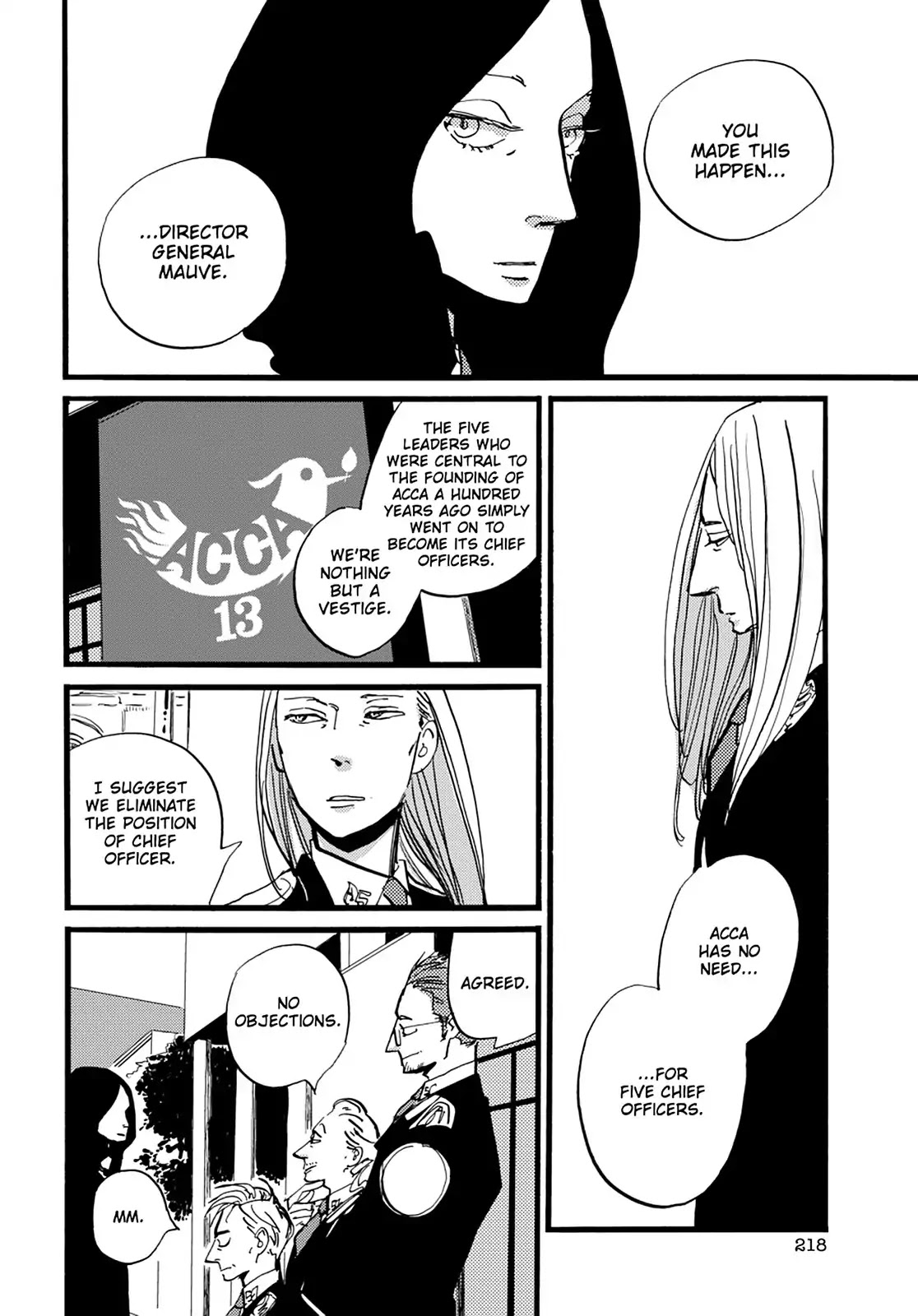 ACCA - 13-ku Kansatsuka Chapter 37 page 21 - Vol.6 Final Chapter: The Day the Bird of ACCA Spreads Its Wings [END]