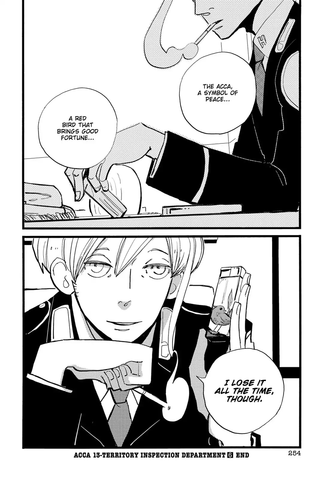 ACCA - 13-ku Kansatsuka Chapter 37 page 57 - Vol.6 Final Chapter: The Day the Bird of ACCA Spreads Its Wings [END]