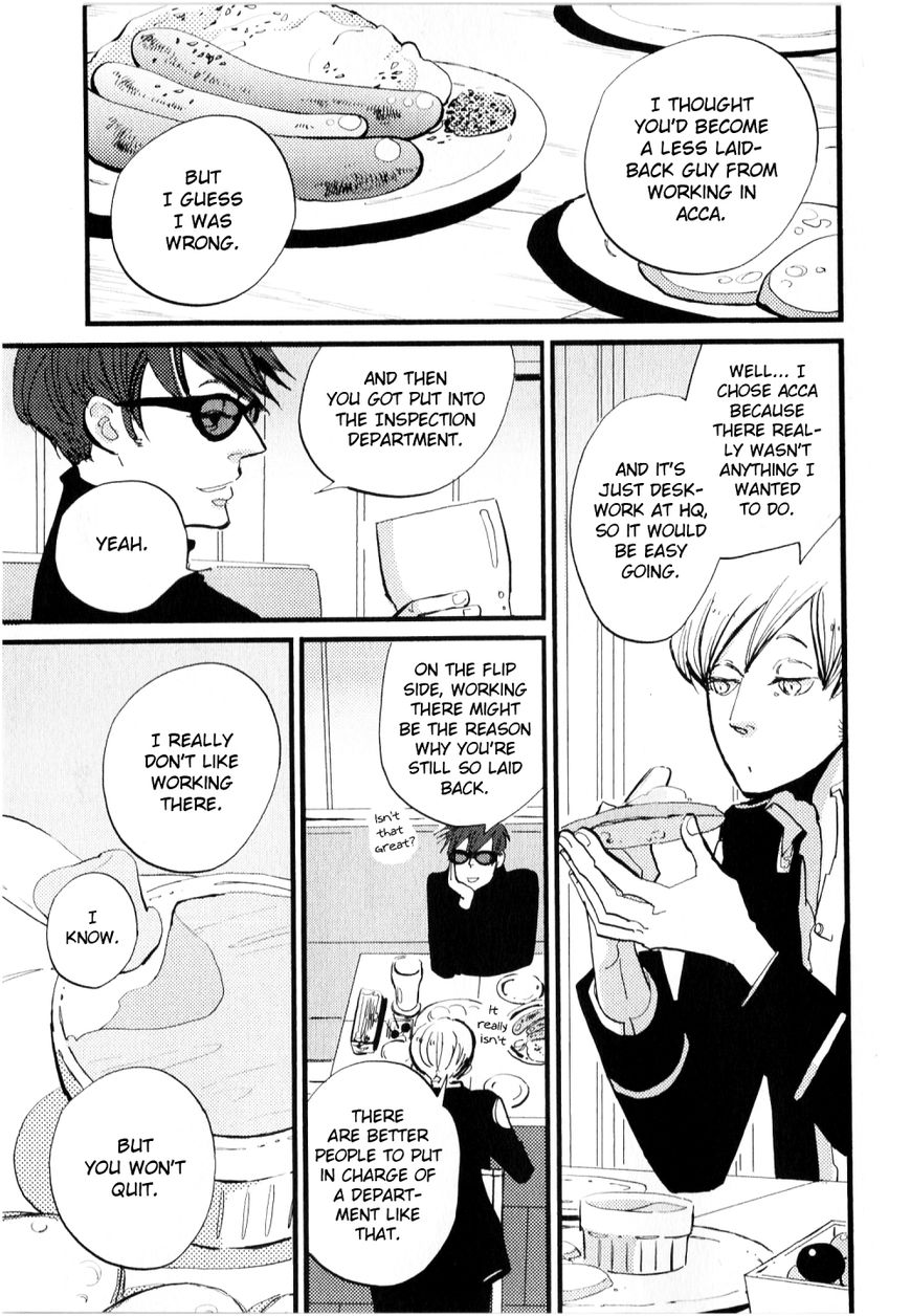 ACCA - 13-ku Kansatsuka Chapter 7 page 22 - Chapter 7 : A Toast in Jeumoc with a Bad Influence