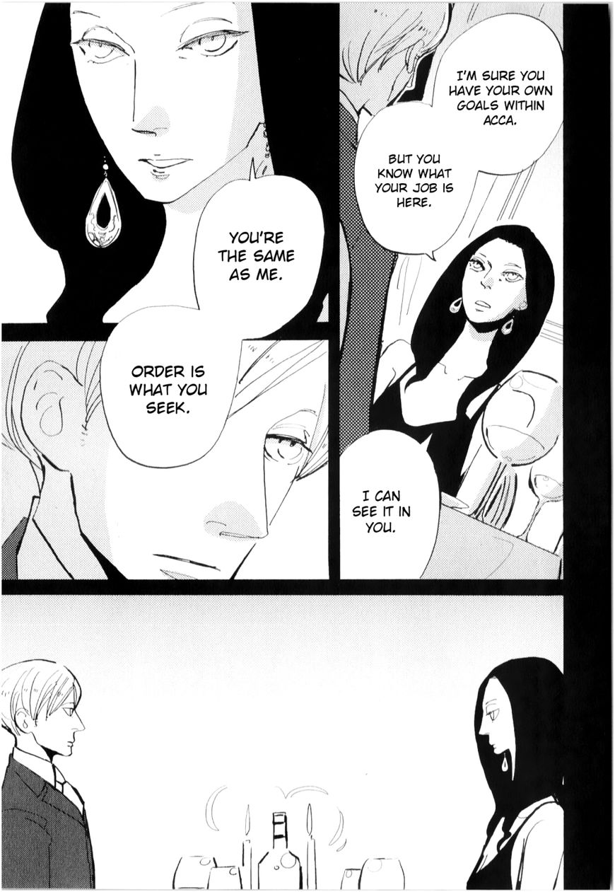 ACCA - 13-ku Kansatsuka Chapter 9 page 10 - Chapter 9 : A Wine Glass Exchanged in Bardon