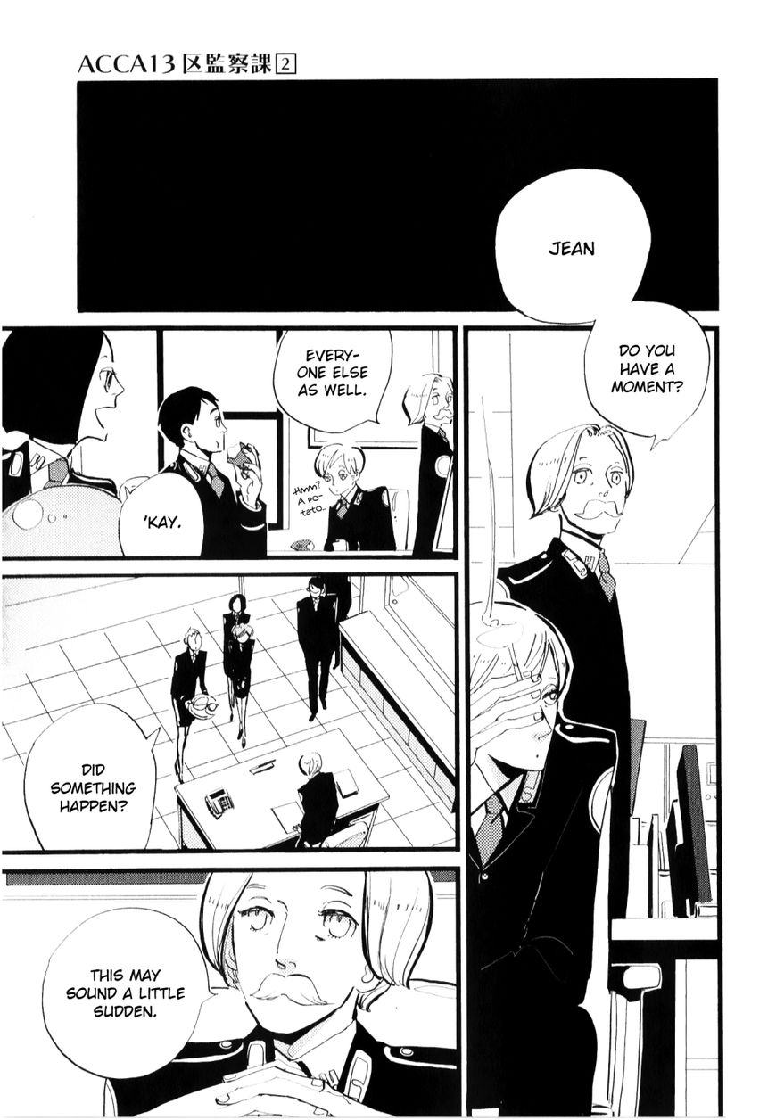ACCA - 13-ku Kansatsuka Chapter 9 page 12 - Chapter 9 : A Wine Glass Exchanged in Bardon