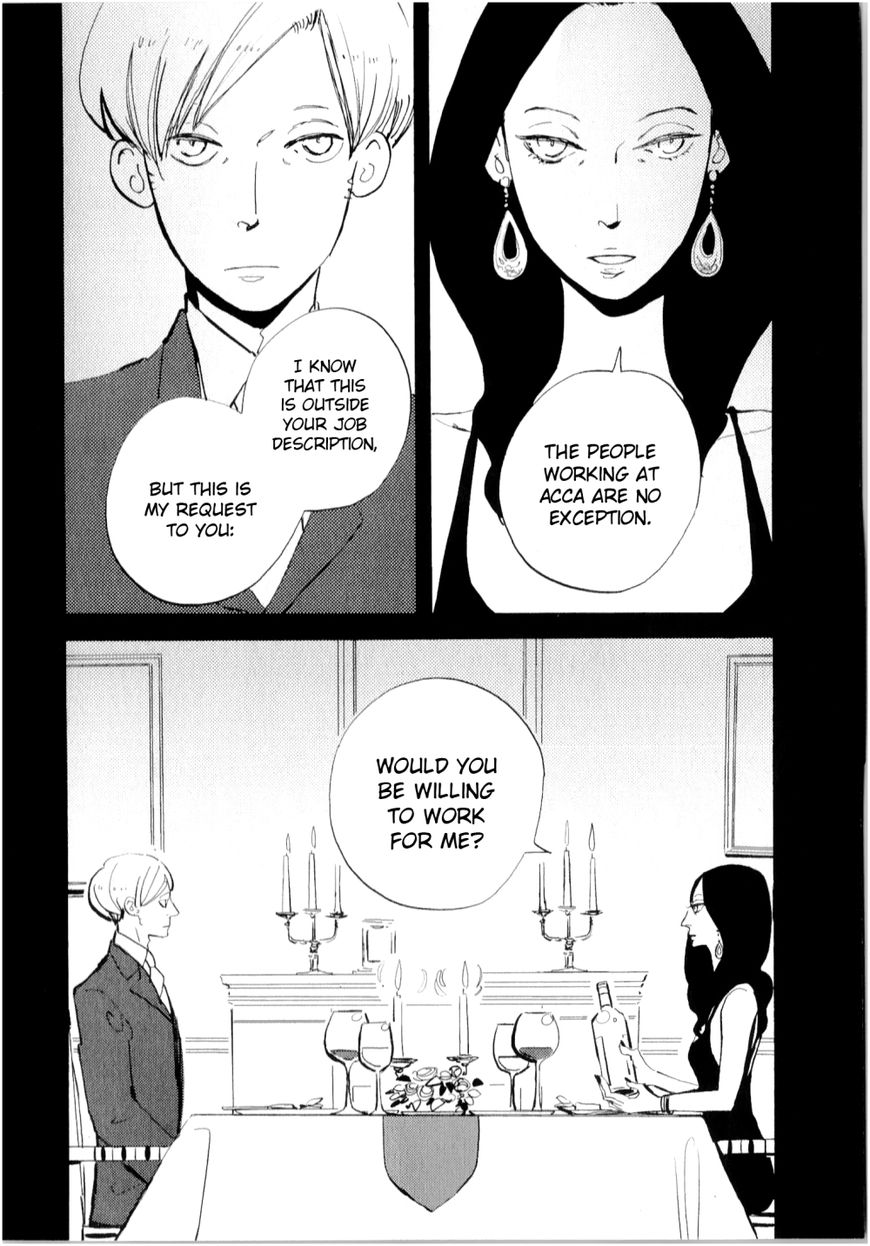 ACCA - 13-ku Kansatsuka Chapter 9 page 7 - Chapter 9 : A Wine Glass Exchanged in Bardon