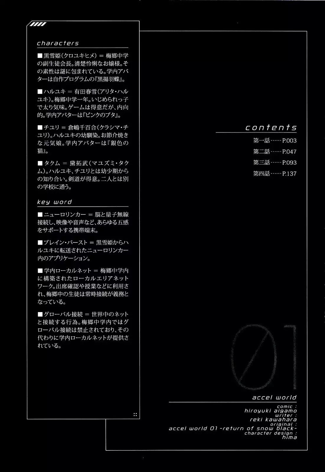 Accel World Chapter 1 page 4 - Chapter 1