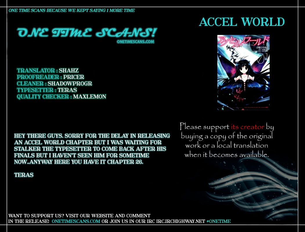 Accel World Chapter 26 page 1 - Chapter 26