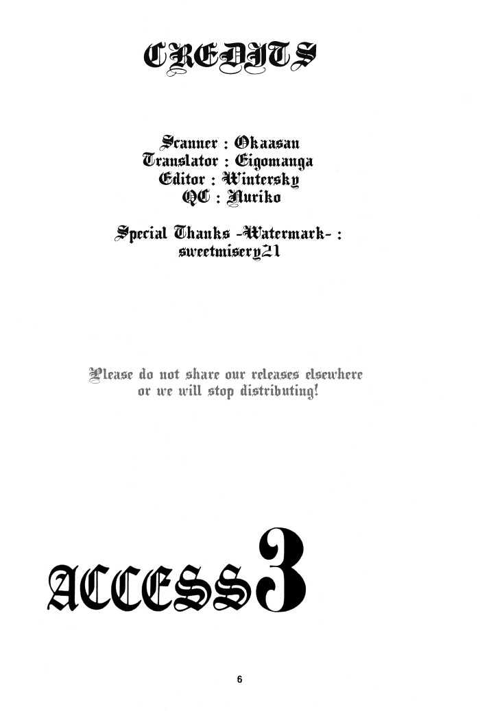 Access Chapter 3.0-2 page 1 - Vol.3 Chapter 0.2