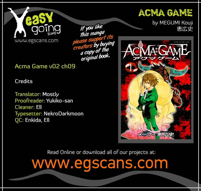 Acma:Game Chapter 9 page 1 - Chapter 9: Atone For Your Sins