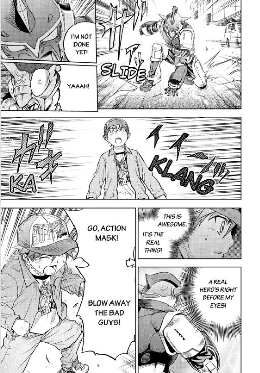 Action Kamen Chapter 1 page 36 - Chapter 1 : The Fist That Does Not Fight