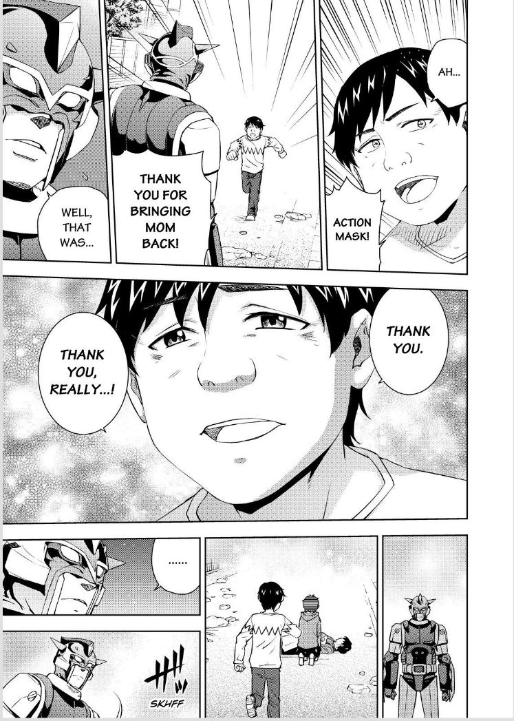 Action Kamen Chapter 12 page 37 - Chapter 12 : The Monster Mask And the Monster