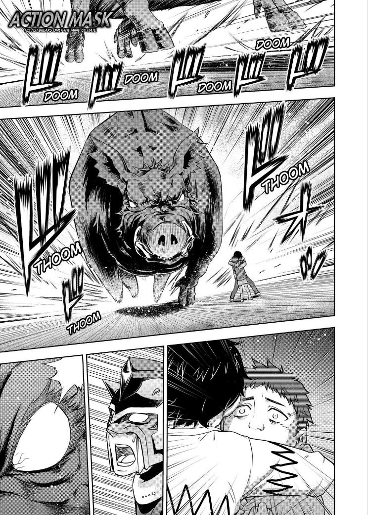 Action Kamen Chapter 13 page 2 - Chapter 13 : The Dark Masks True Identity