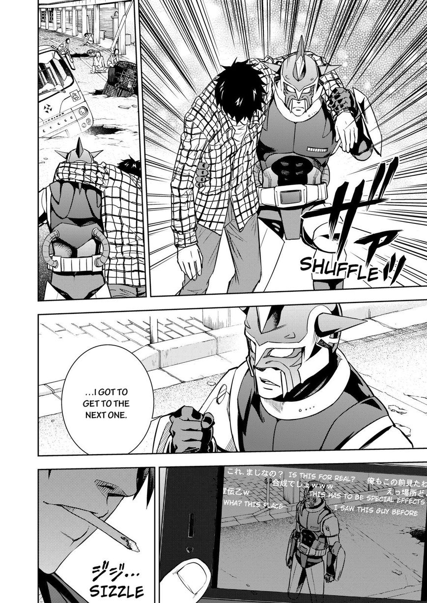 Action Kamen Chapter 9 page 34 - Chapter 9 : The Monster Mask Outbreak Incident