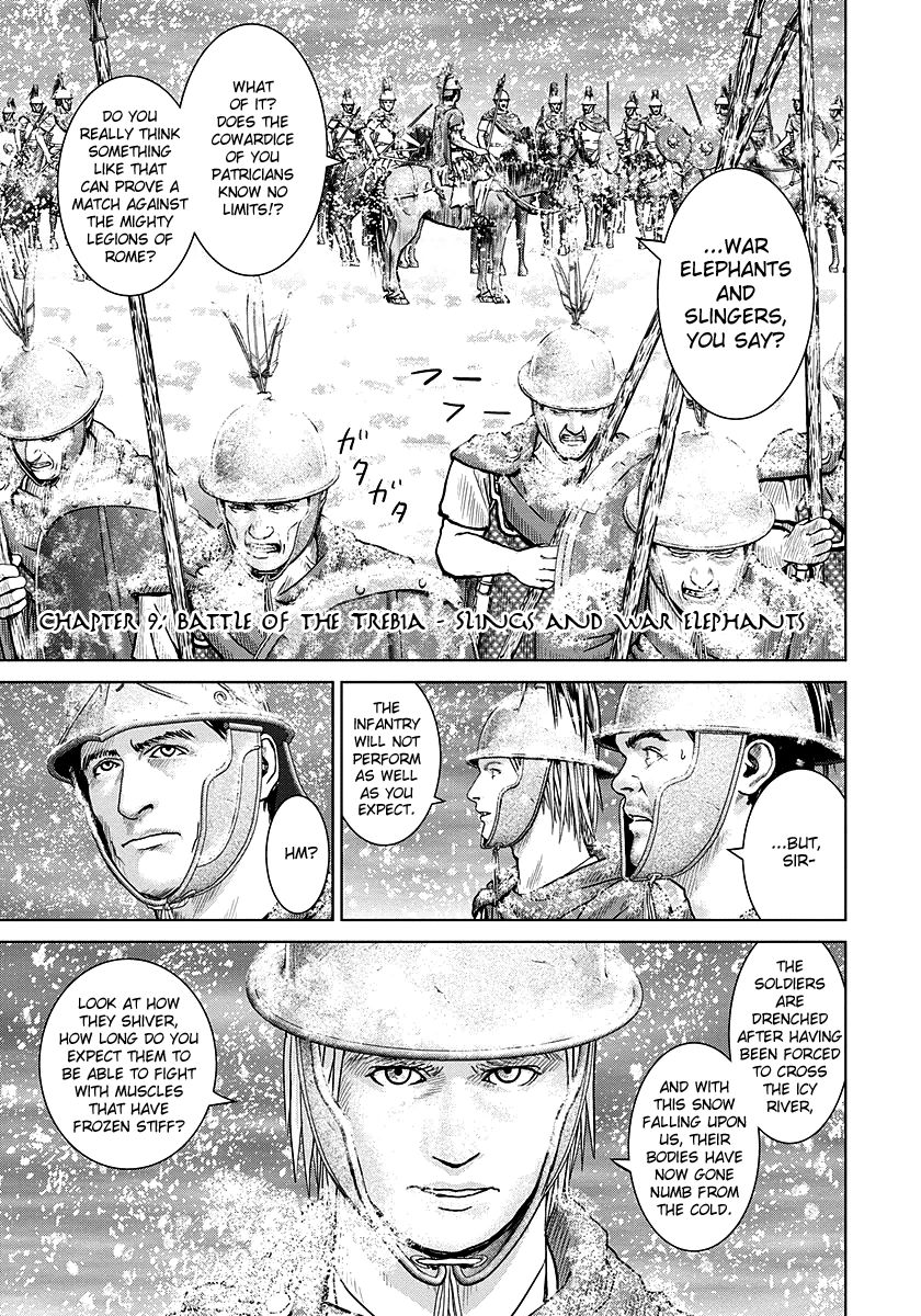 Ad Astra - Scipio to Hannibal Chapter 9 page 1 - Chapter 9 : Battle of the Trebia - Slings and War Elephants