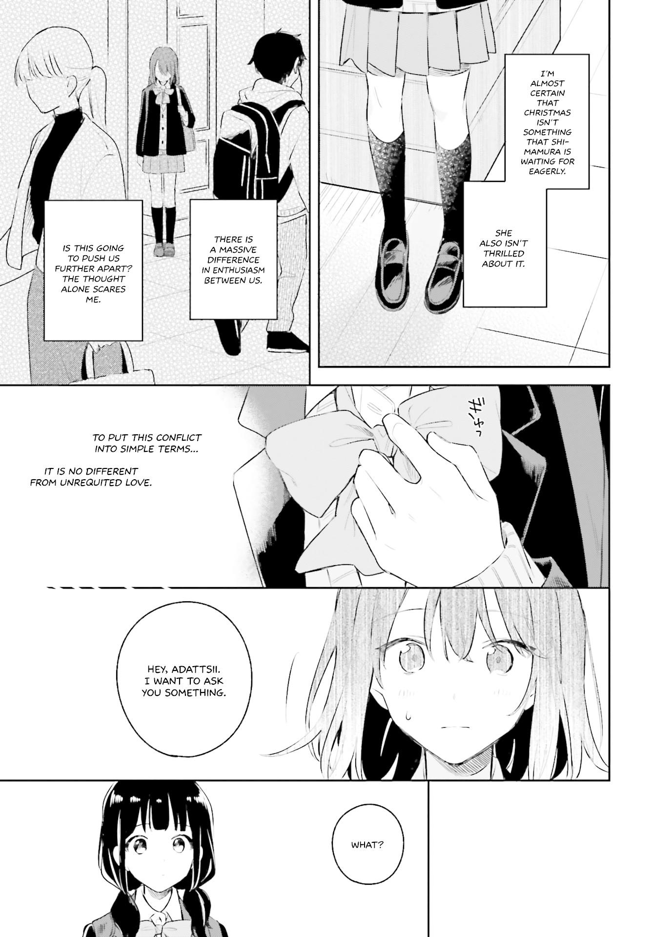 Adachi to Shimamura (Moke Yuzuhara) Chapter 11 page 17 - Chapter 11: Christmas Ongoing; Adachi's Thoughts