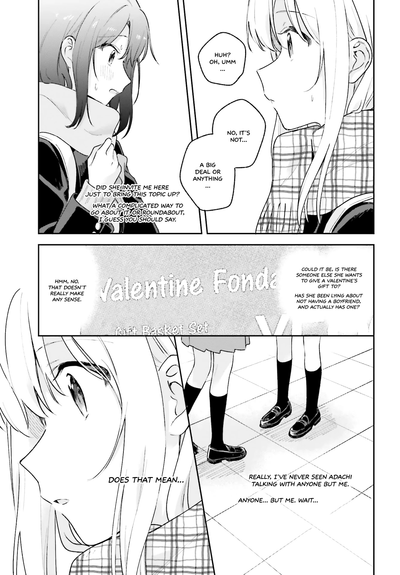 Adachi to Shimamura (Moke Yuzuhara) Chapter 14 page 15 - Chapter 14: Pick a Chocolate Fitting of Me