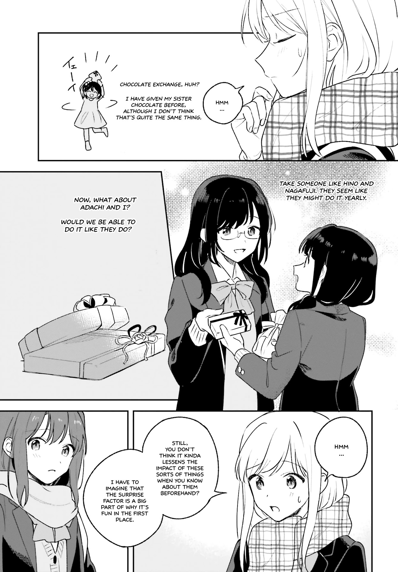 Adachi to Shimamura (Moke Yuzuhara) Chapter 14 page 19 - Chapter 14: Pick a Chocolate Fitting of Me