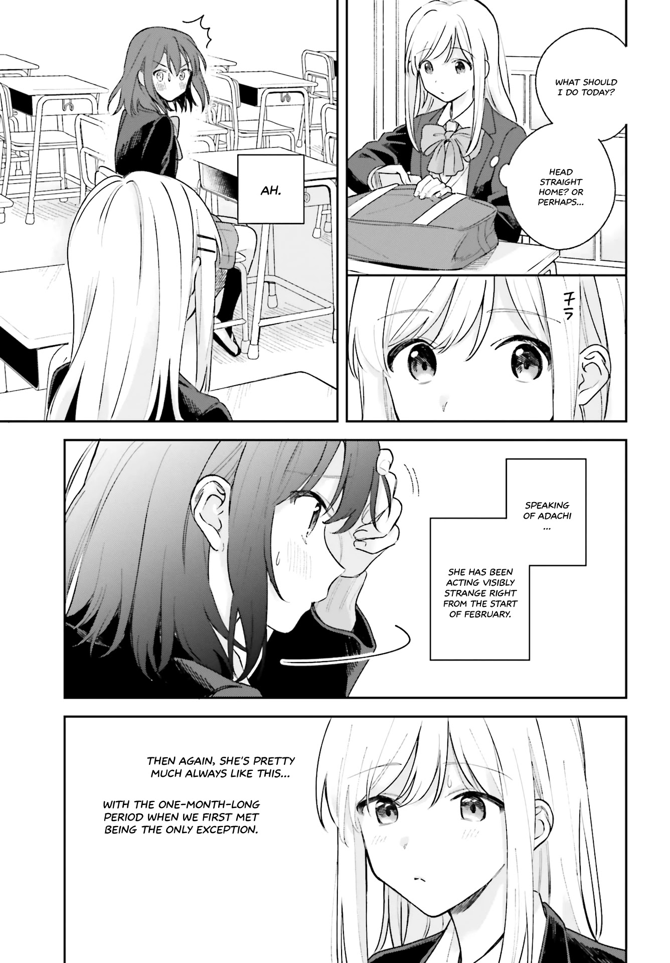 Adachi to Shimamura (Moke Yuzuhara) Chapter 14 page 3 - Chapter 14: Pick a Chocolate Fitting of Me