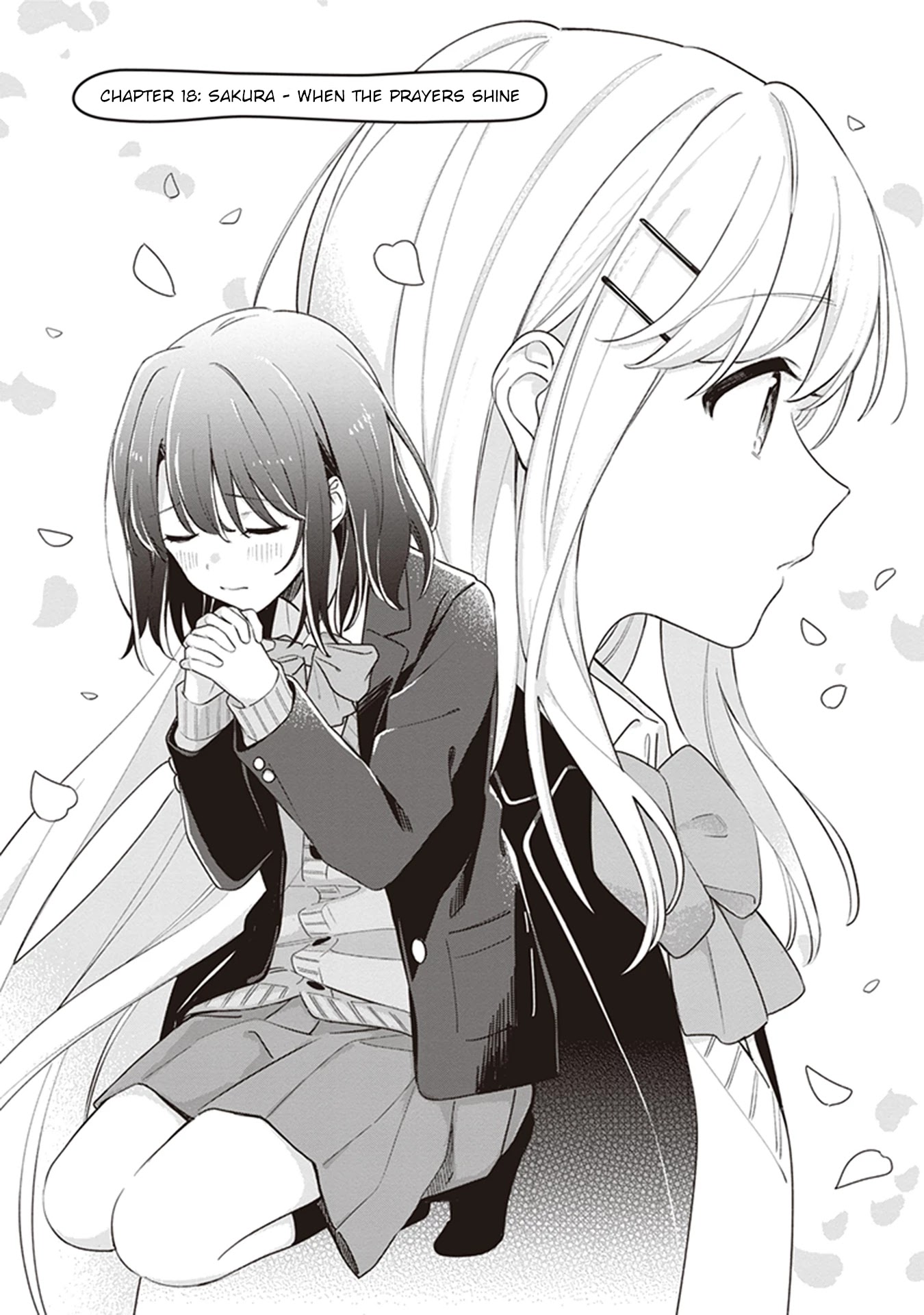 Adachi to Shimamura (Moke Yuzuhara) Chapter 18 page 1 - Chapter 18: Adachi - When the Prayers Shine