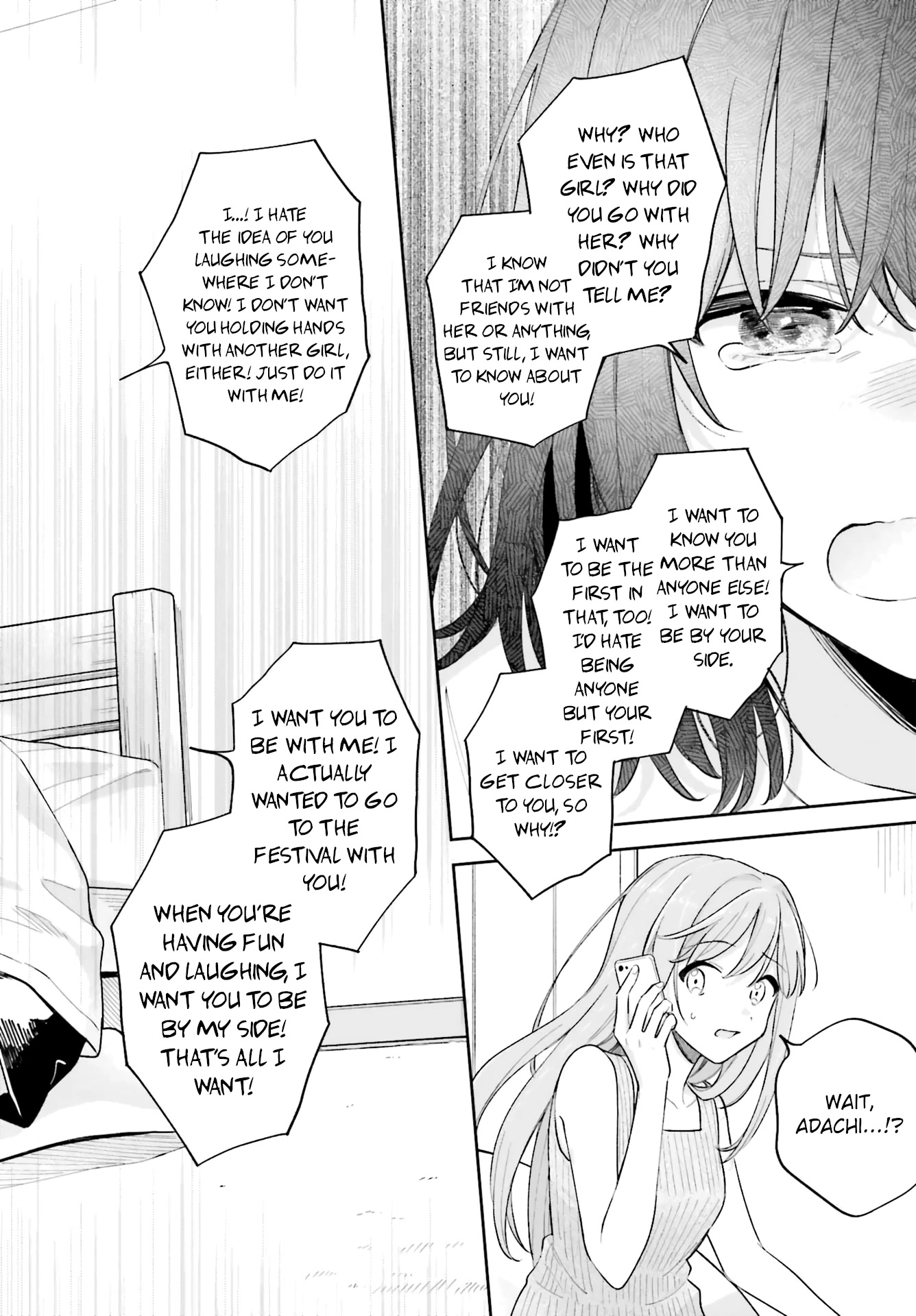Adachi to Shimamura (Moke Yuzuhara) Chapter 30 page 14 - Chapter 30: Shimamura's Sword