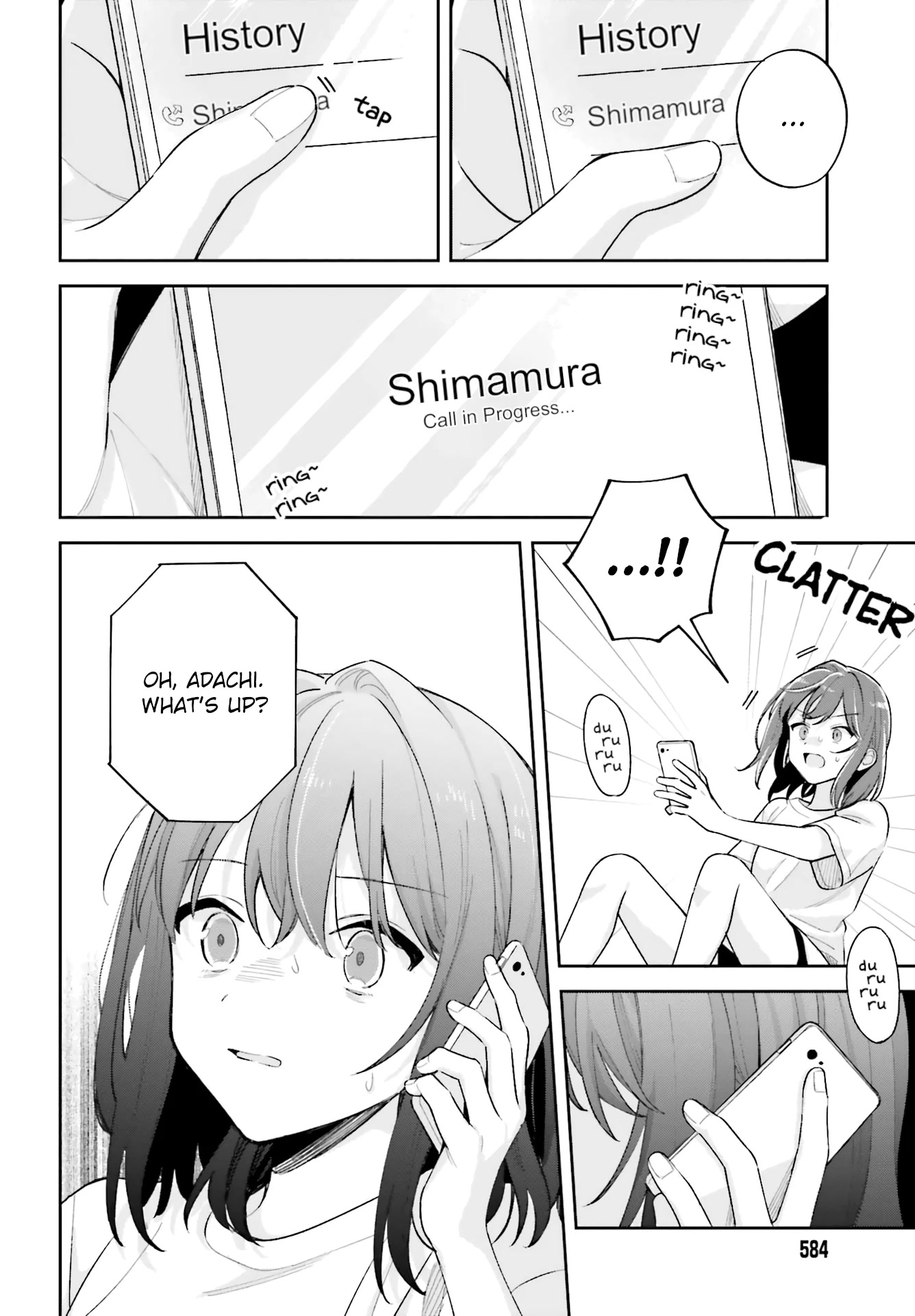 Adachi to Shimamura (Moke Yuzuhara) Chapter 30 page 8 - Chapter 30: Shimamura's Sword