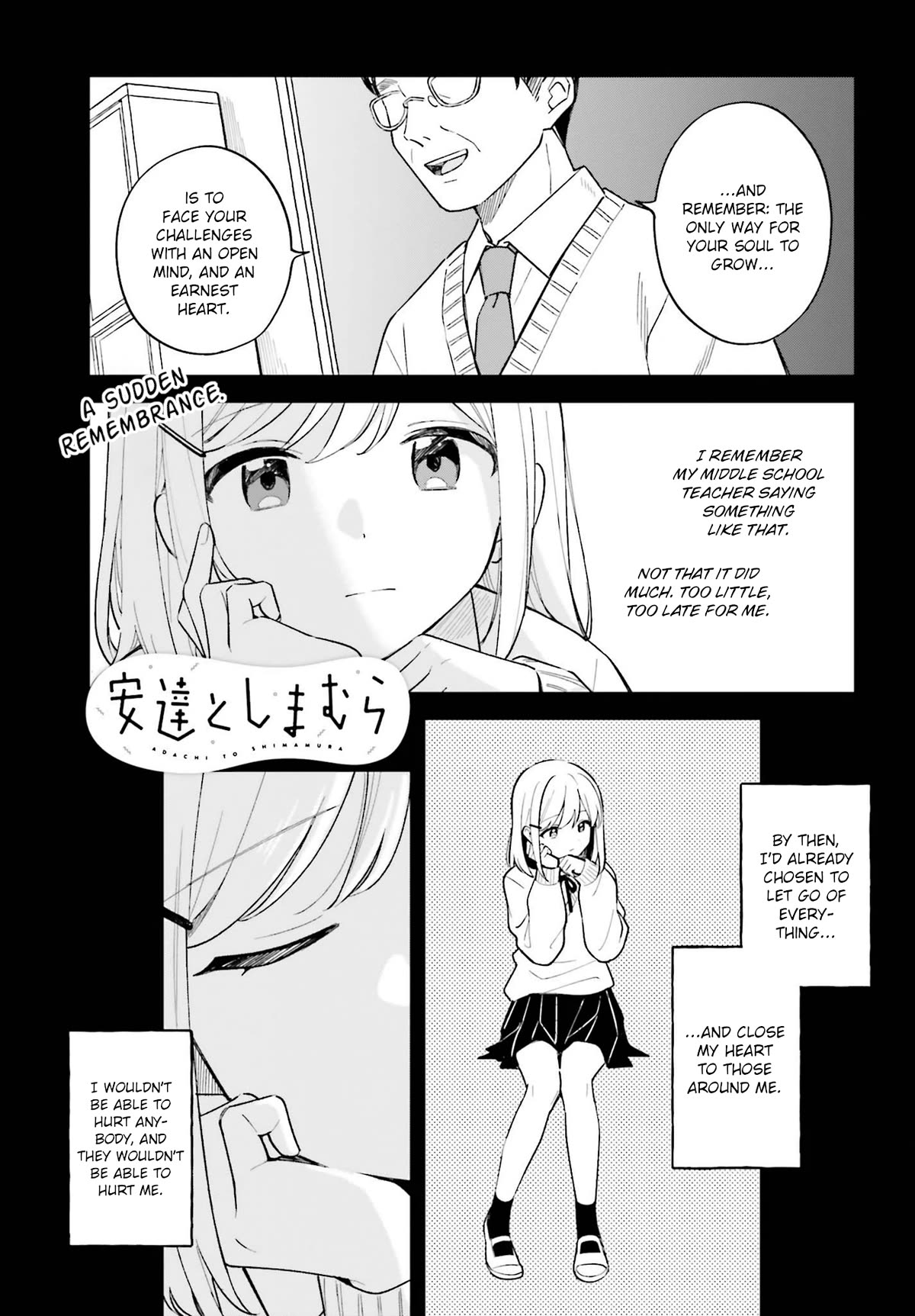 Adachi to Shimamura (Moke Yuzuhara) Chapter 35 page 1 - Chapter 35: Bittersweet Memories 1