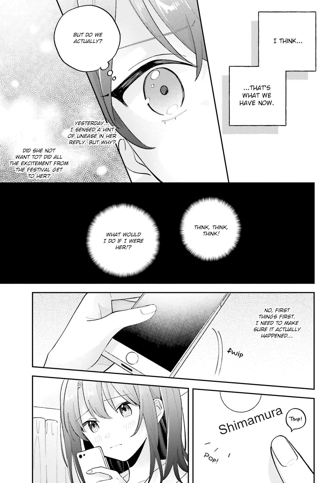 Adachi to Shimamura (Moke Yuzuhara) Chapter 39 page 5 - Chapter 39: The Warmth of Your Smile