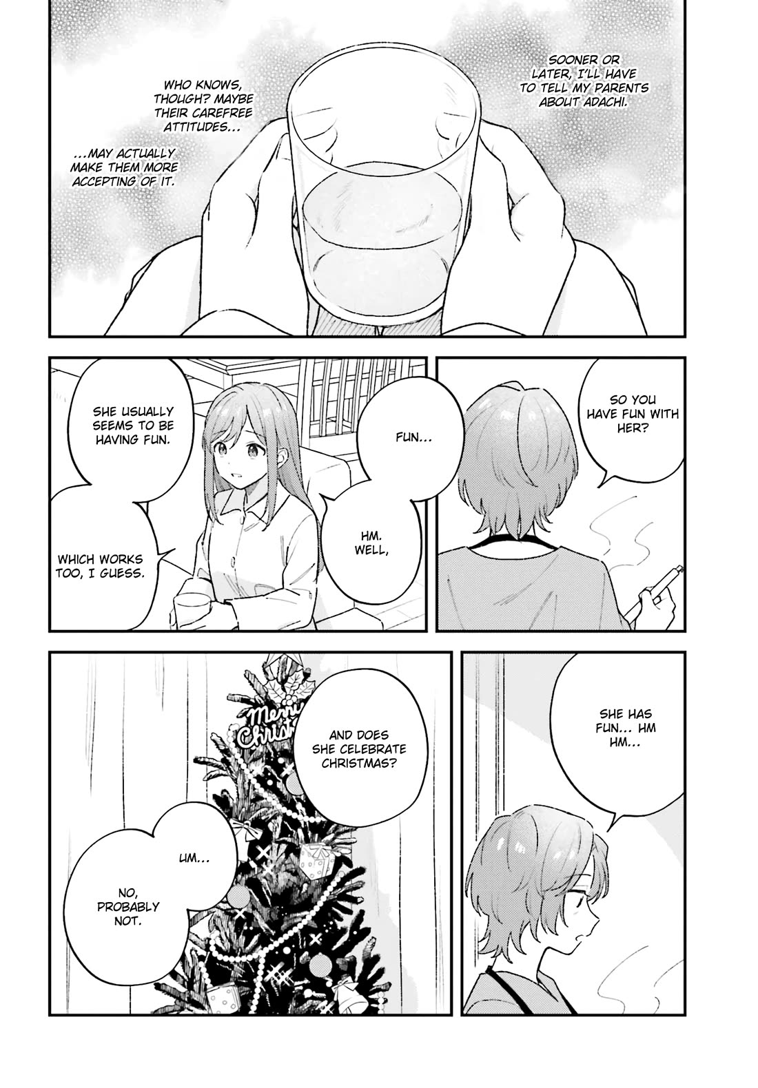 Adachi to Shimamura (Moke Yuzuhara) Chapter 45.1 page 8 - Chapter 45.1: Sakura Christmas Scrolls 1