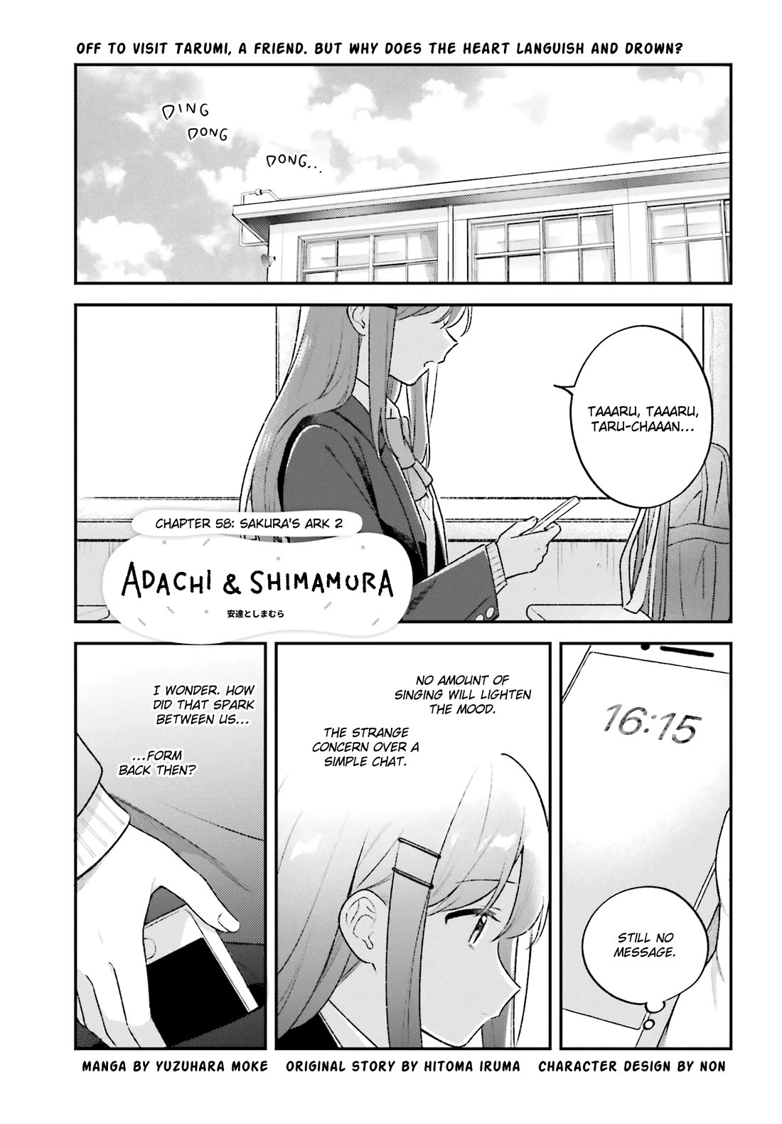 Adachi to Shimamura (Moke Yuzuhara) Chapter 58 page 1 - Chapter 58: Sakura's Ark 2