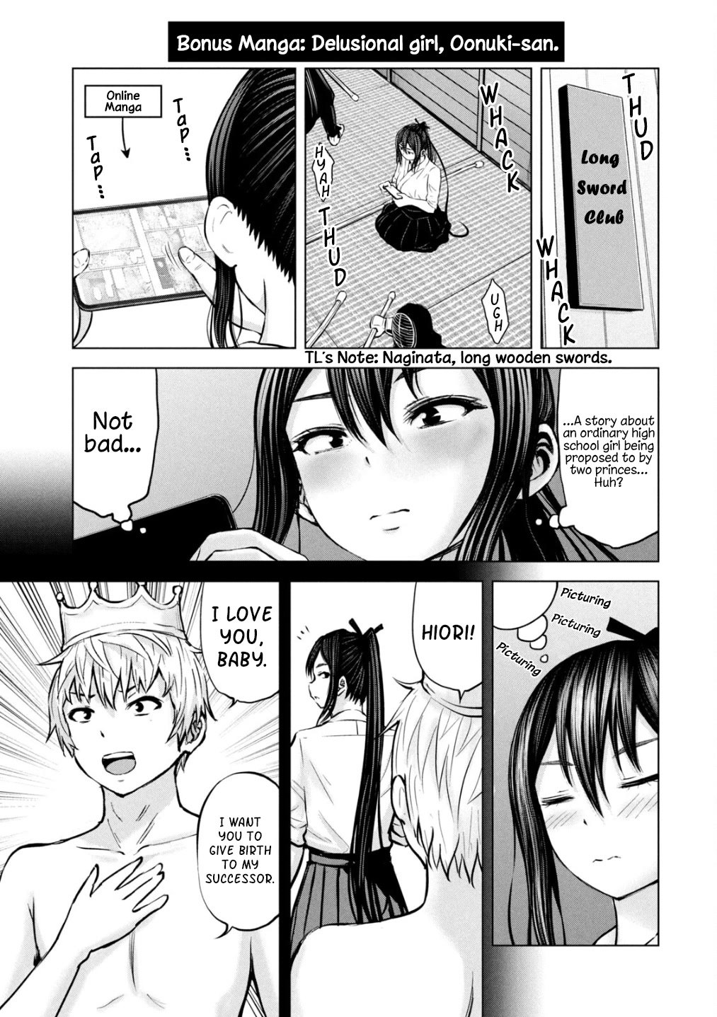 Adamasu no Majotachi Chapter 32.5 page 1 - Chapter 32.5: Delusional girl, Oonuki-san