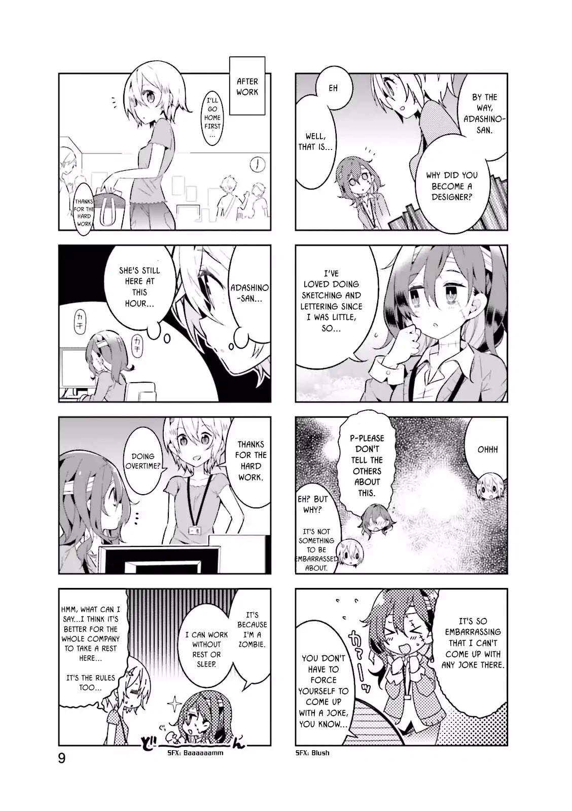 Adashino-san wa Sude ni Shinderu Chapter 1 page 9 - Chapter 1: I'll work myself to death
