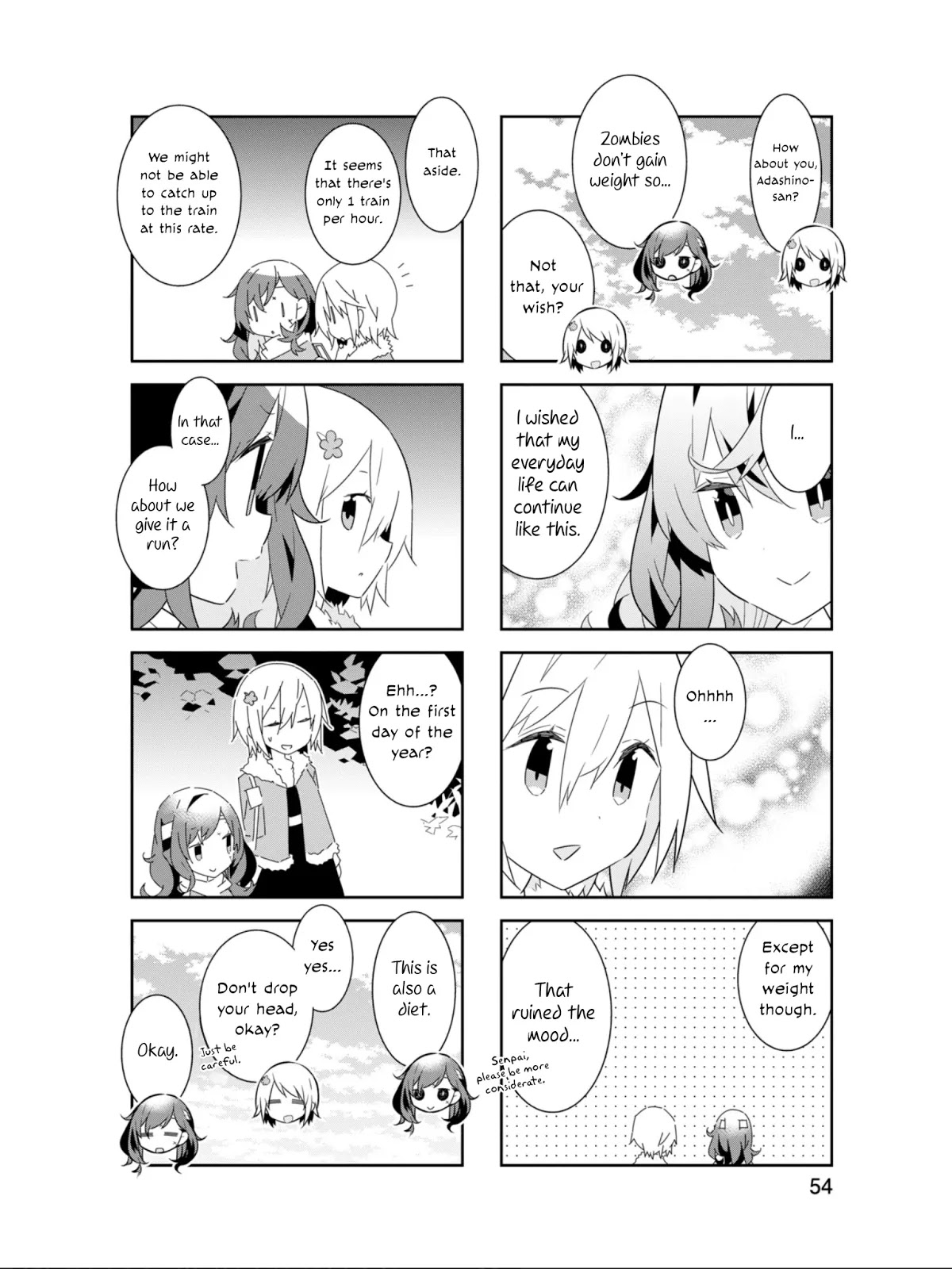 Adashino-san wa Sude ni Shinderu Chapter 19 page 9 - Chapter 19: What an awesome boost!! Results may vary*.