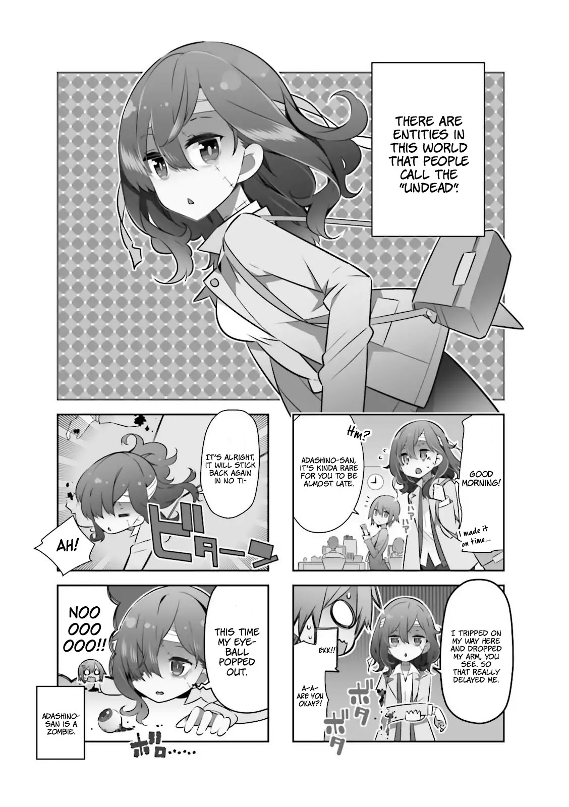 Adashino-san wa Sude ni Shinderu Chapter 2 page 2 - Chapter 2: My eyeball popped out