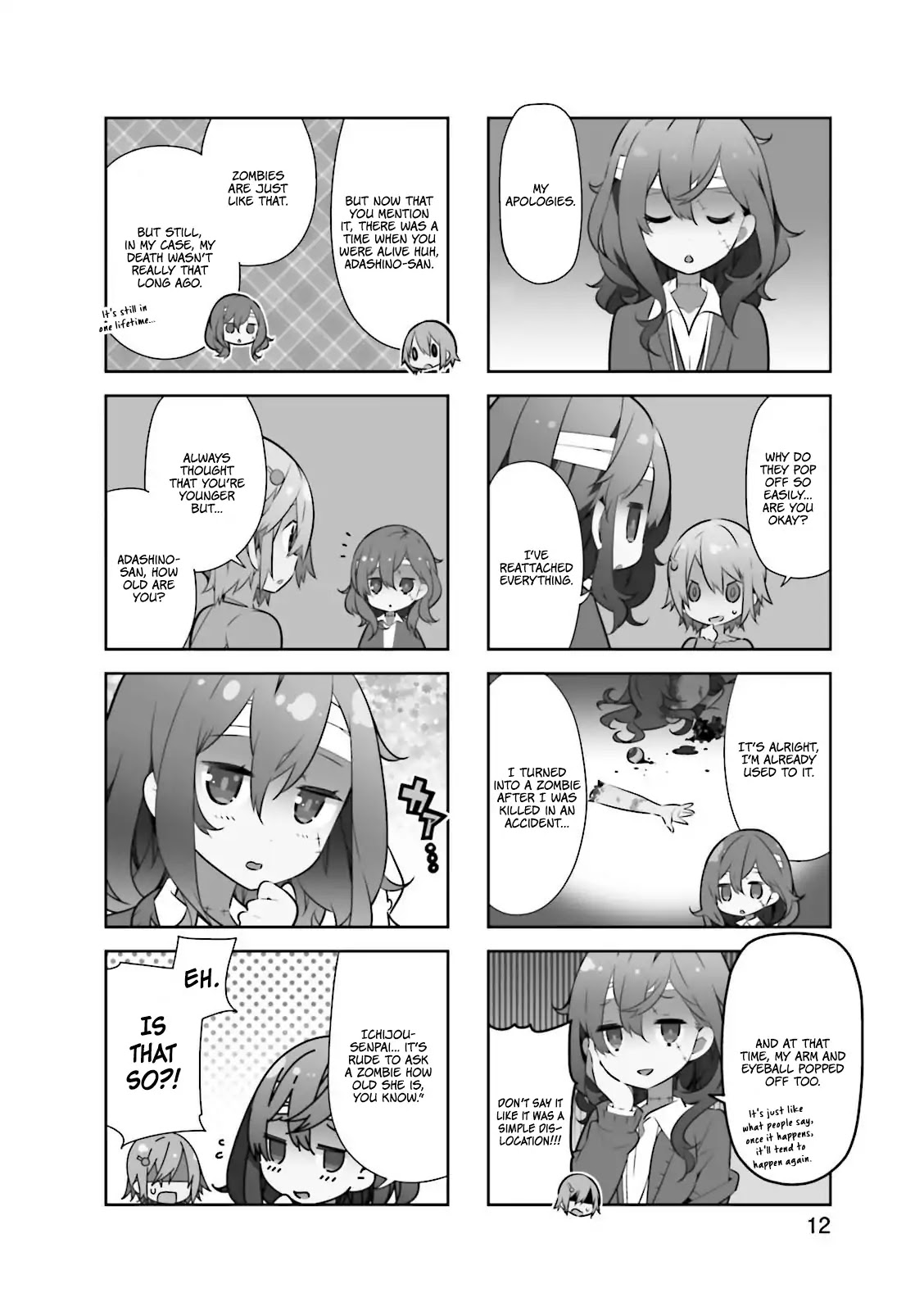 Adashino-san wa Sude ni Shinderu Chapter 2 page 3 - Chapter 2: My eyeball popped out