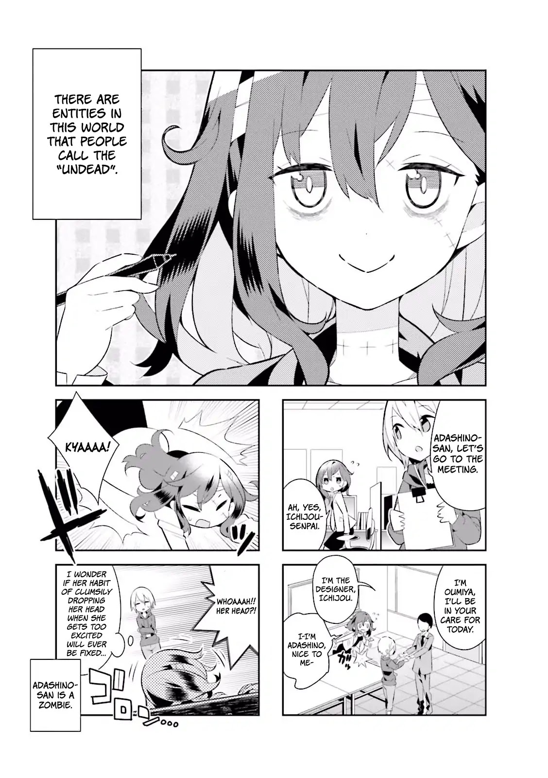 Adashino-san wa Sude ni Shinderu Chapter 4 page 2 - Chapter 4: It's cannabilism, isn't it?