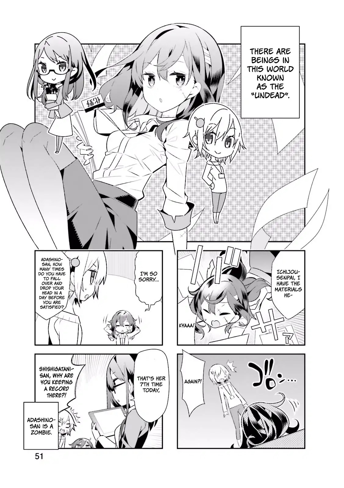 Adashino-san wa Sude ni Shinderu Chapter 7 page 2 - Chapter 7: Headless? What's that? Sounds scary