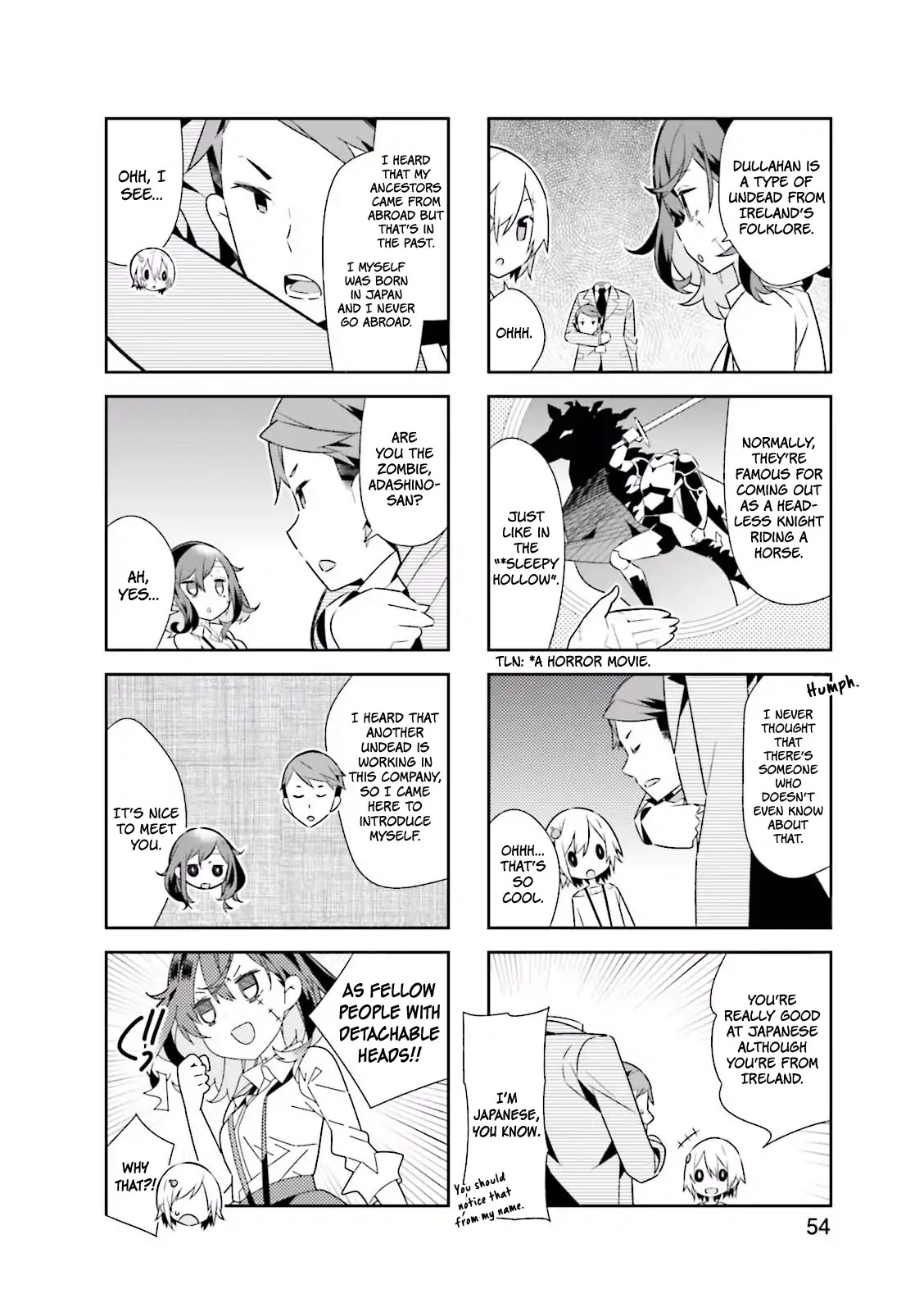 Adashino-san wa Sude ni Shinderu Chapter 7 page 5 - Chapter 7: Headless? What's that? Sounds scary