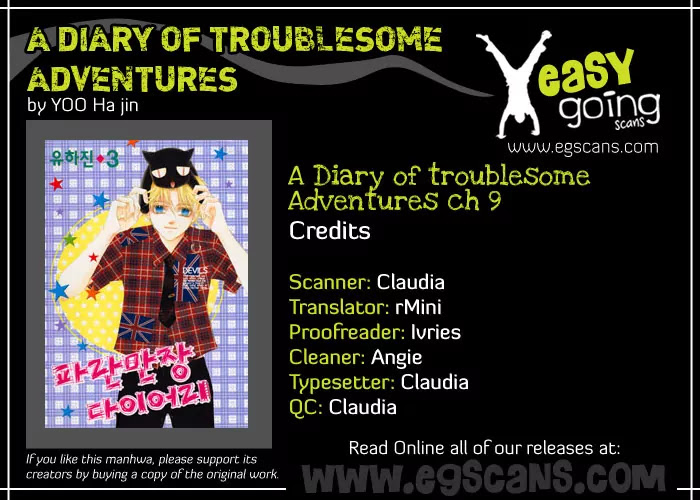 Adventure and Trouble Diary Chapter 9 page 1 - Chapter 9