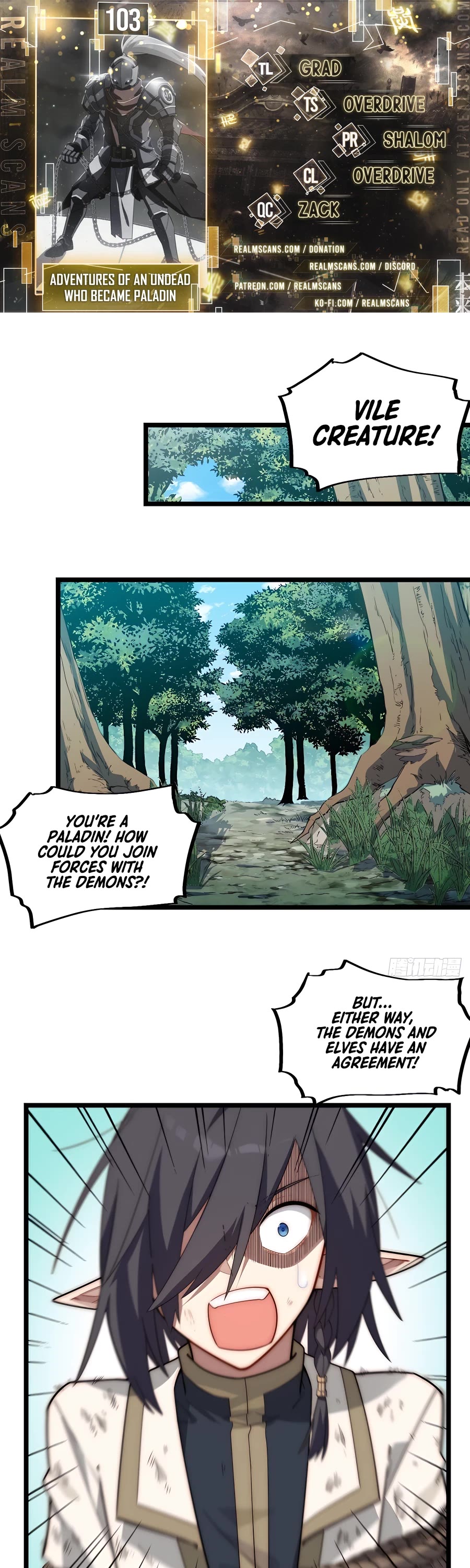 Adventures of an Undead who became Paladin Chapter 103 page 1 - Chapter 103