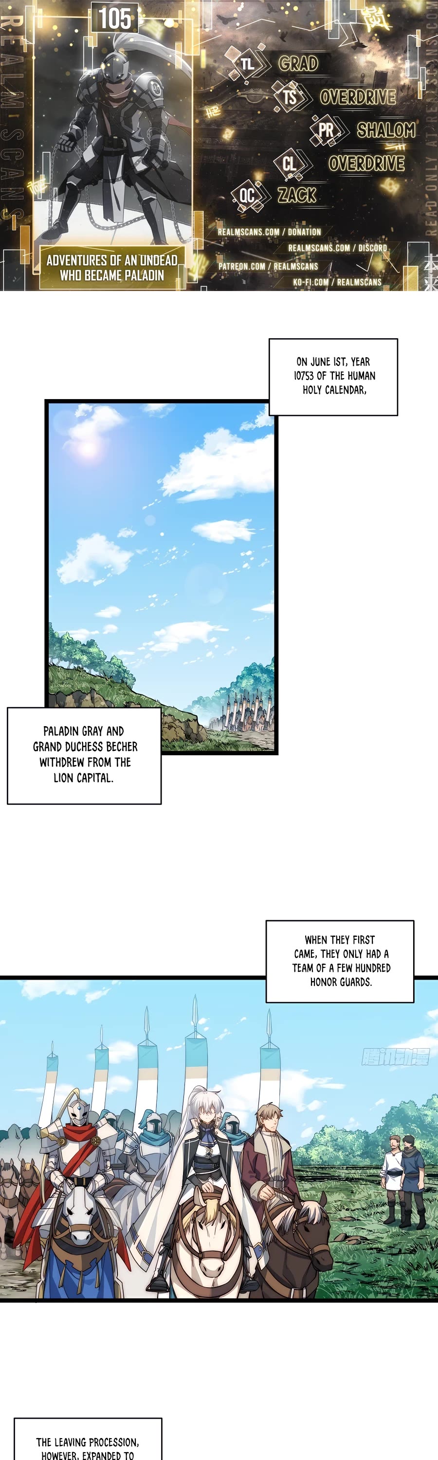 Adventures of an Undead who became Paladin Chapter 105 page 1 - Chapter 105