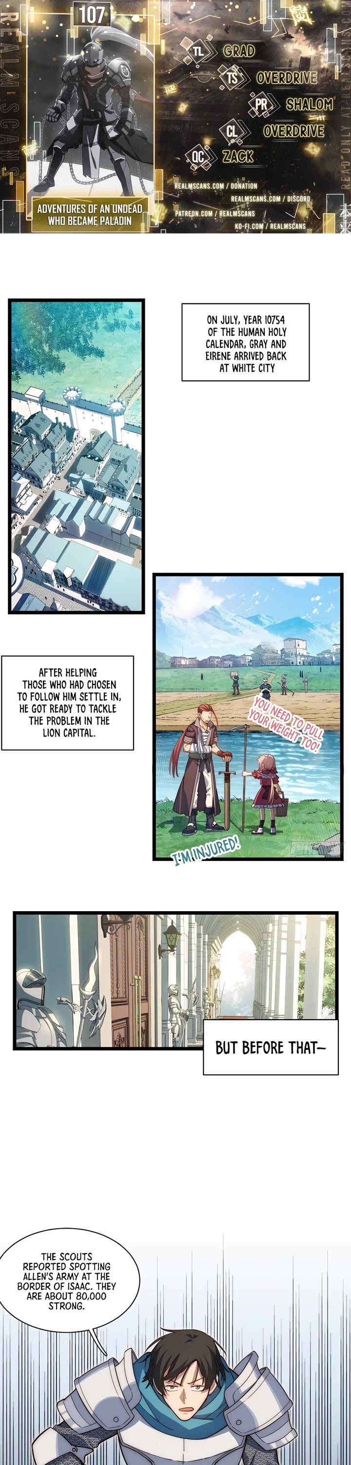 Adventures of an Undead who became Paladin Chapter 107 page 1 - Chapter 107