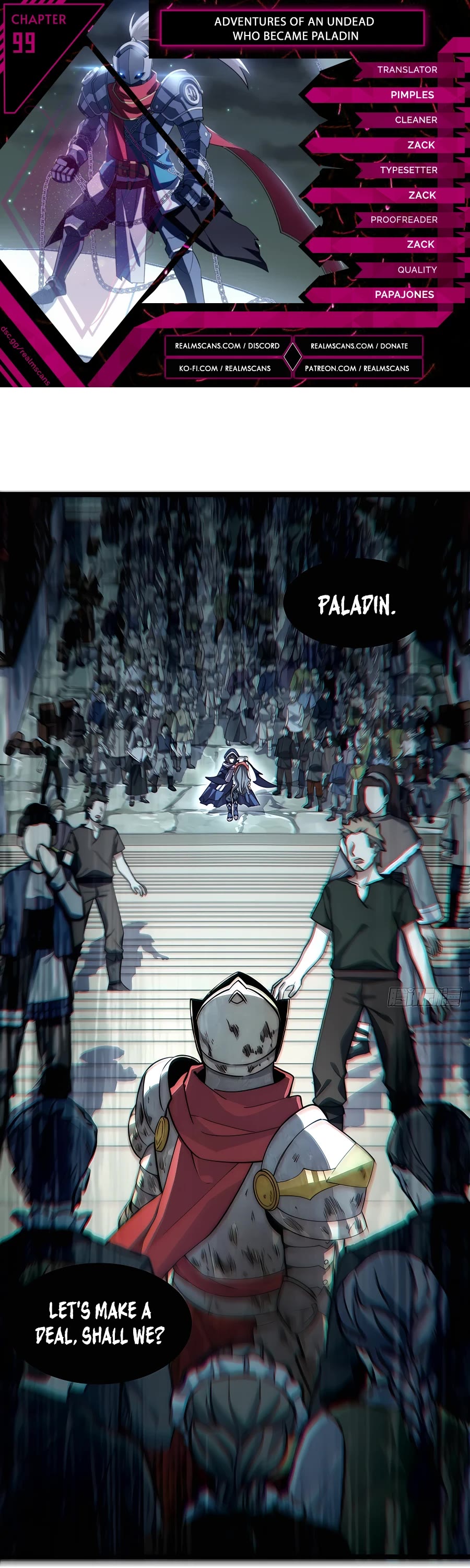 Adventures of an Undead who became Paladin Chapter 99 page 1 - Chapter 99
