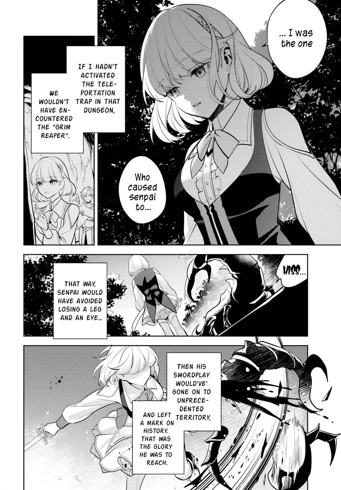 After a Desperate Struggle to Avoid Annihilation, My Party Became Unwell Chapter 3 page 15 - Chapter 3: The Two Girls Hunting Monsters