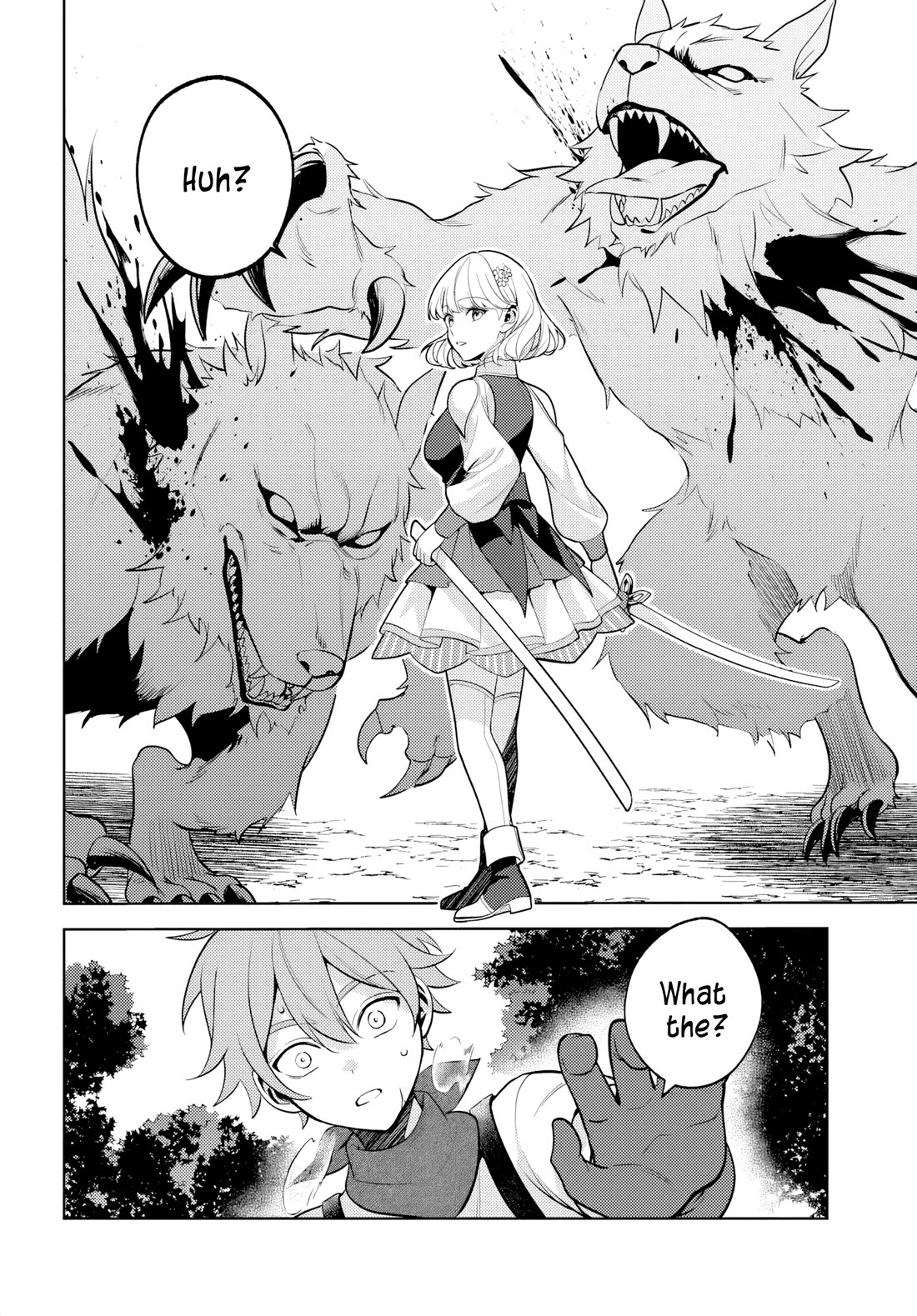 After a Desperate Struggle to Avoid Annihilation, My Party Became Unwell Chapter 3 page 9 - Chapter 3: The Two Girls Hunting Monsters