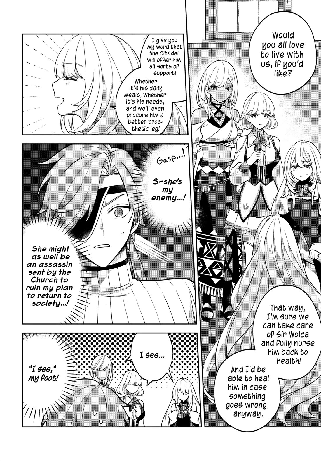 After a Desperate Struggle to Avoid Annihilation, My Party Became Unwell Chapter 4 page 11 - Chapter 4: A Visitor from the Cathedral