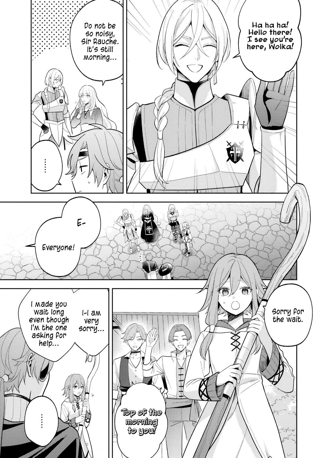 After a Desperate Struggle to Avoid Annihilation, My Party Became Unwell Chapter 9 page 15 - Chapter 9: The Morning of Departure