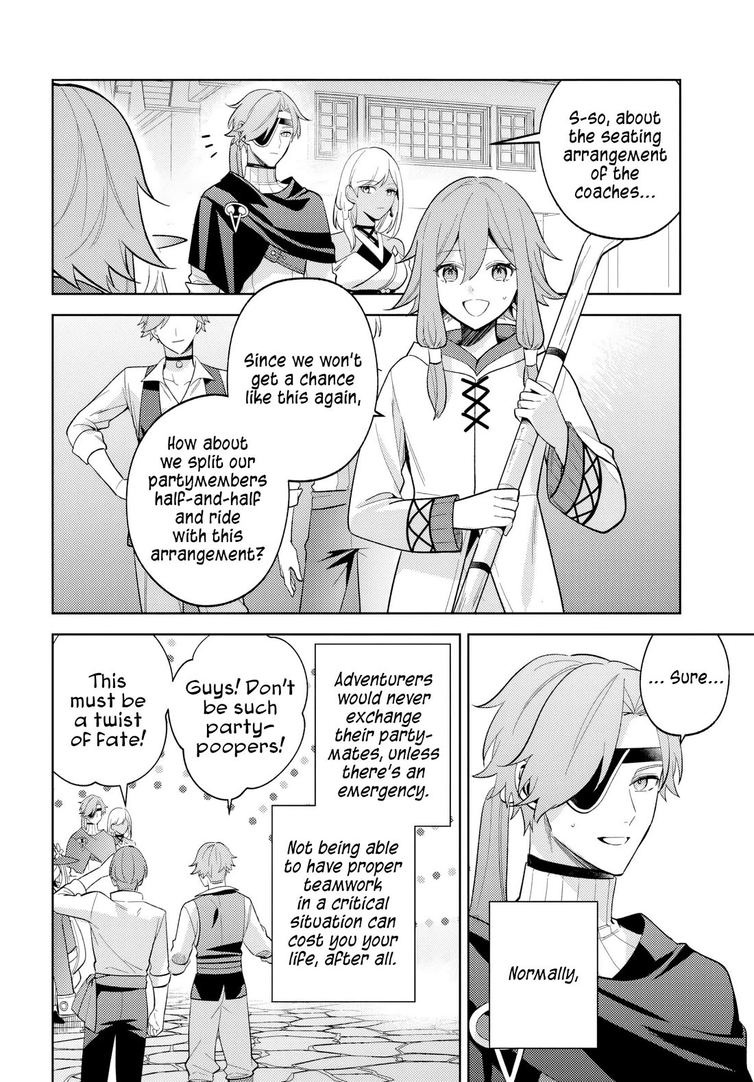 After a Desperate Struggle to Avoid Annihilation, My Party Became Unwell Chapter 9 page 18 - Chapter 9: The Morning of Departure