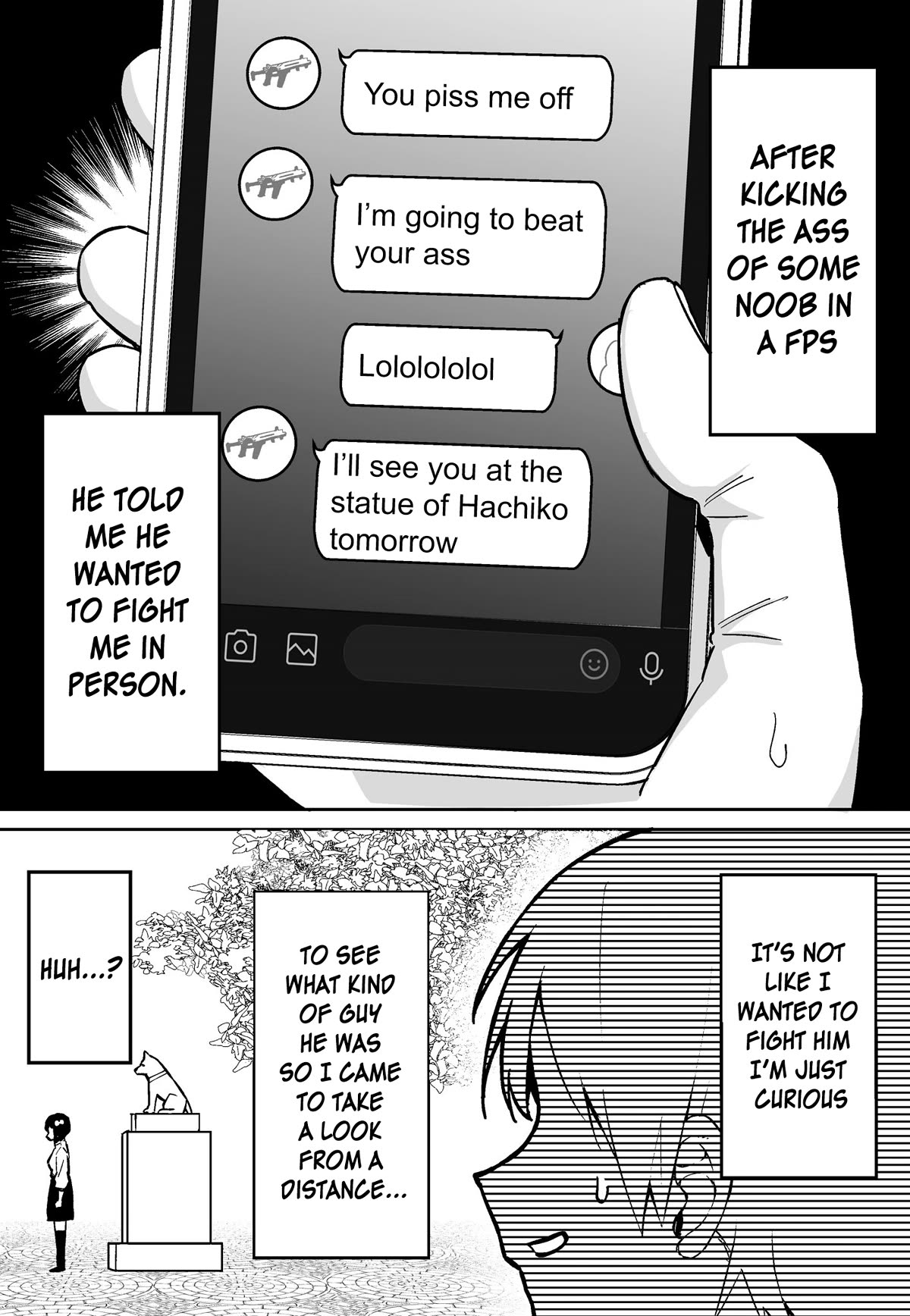 After Beating a Noob in an FPS, He Wanted to Fight Me in Real Life LOL Chapter 1 page 1 - Chapter 1