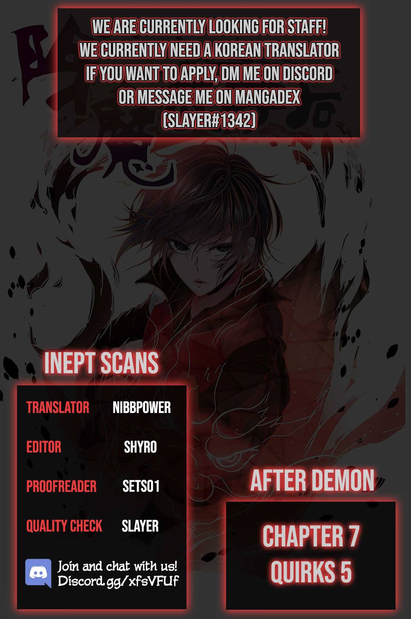 After Demon Chapter 7 page 1 - Chapter 7: Quirks (5)