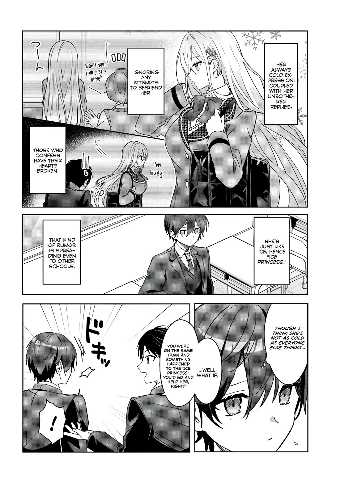 After Helping the “Ice Princess” From Another School, I Decided to Start as a Friend Chapter 1 page 12 - Chapter 1
