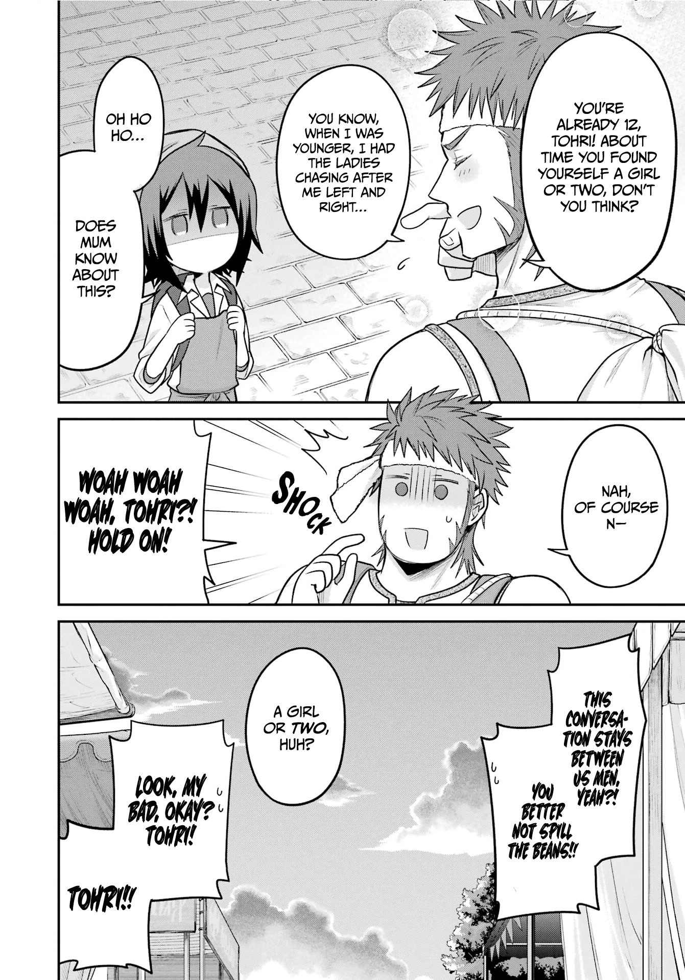 After Reincarnating, I Became the Son of Inkeepers Chapter 10 page 31 - Chapter 10: The Greengrocer's Son